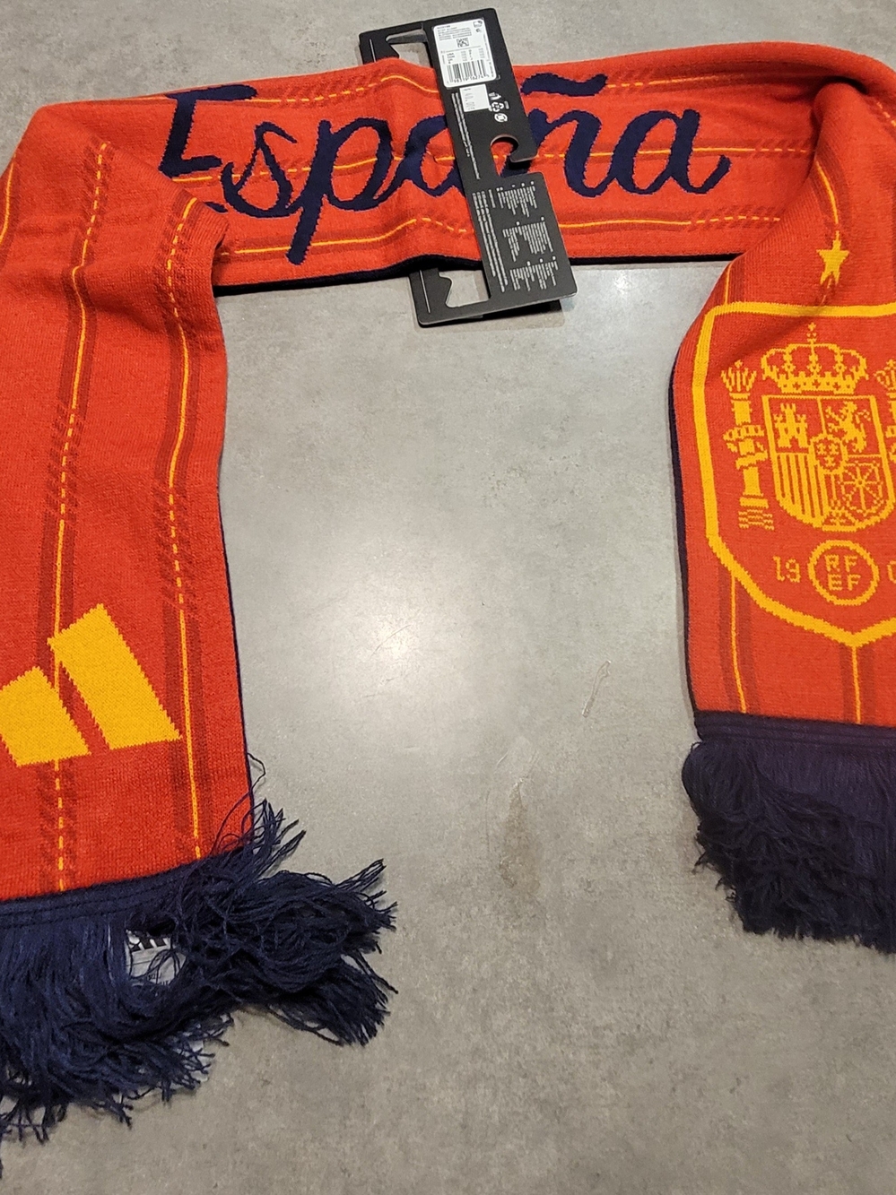 Spain Football Soccer Adidas Scarf - Red and Navy